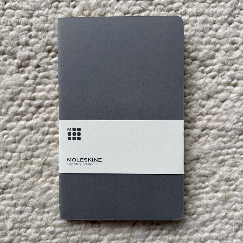 [NWT] Moleskine Grey Cahier Soft Cover Journal